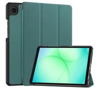 Custodia con supporto in pelle PU pieghevole in tre parti adatta for Samsung Galaxy Tab A11 8.7 pollici SM-X130 X133 X135 2025(Dark green)
