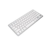 Avizar Tastiera Bluetooth AZERTY con 7 scorciatoie multimediali, 30 giorni, Argento