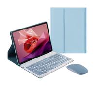 Custodia con tastiera e mouse compatibile con Lenovo Tab P11 (2a generazione) 11,5" 2023 (TB350FU), tastiera wireless rimovibile e supporto in PU
