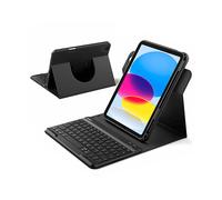 CUSTODIA CON TASTIERA INATECK con Bluetooth 360°, QWERTZ, USB-C, Nero