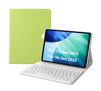 Custodia con Tastiera iPad 11 Generazione A16 2025, Slim Cover con Bluetooth Italiano QWERTY Tastiera per iPad 10 Generazione 10.9” 2022 (verde)
