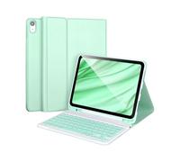 Custodia con tastiera per iPad 10,2 9a gen 2021/ 8a gen 2020/ 7a gen 2019, custodia sottile con tastiera Bluetooth rimovibile e porta matita per iPad 10,2 pollici 7/8/9th generazione