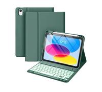 Custodia con tastiera per iPad 10.2 9a gen 2021/ 8a generazione 2020/ 7a generazione 2019 Custodia con supporto a libro e porta matita superiore/Tastiera magnetica rimovibile