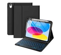 Custodia con tastiera per iPad 10.2 9a gen 2021/ 8a generazione 2020/ 7a generazione 2019 Custodia con supporto a libro e porta matita superiore/Tastiera magnetica rimovibile