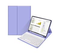 Custodia con tastiera per iPad 10,2 pollici 9a/8a/7a generazione, Air 3a generazione 2019, tastiera Bluetooth staccabile wireless con custodia porta matita per iPad Pro 10,5 pollici 2017