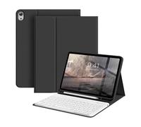Custodia con tastiera per iPad 10,2 pollici 9th generazione 2021/8th generazione 2020/7th generazione 2019 Tastiera Bluetooth staccabile wireless con custodia porta matita