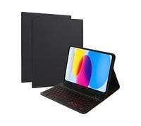 Custodia con tastiera per iPad A16 11th gen 2025/10th generazione 2022 (11/10,9 pollici), cover tastiera wireless staccabile con retroilluminazione a 7 colori e porta matita