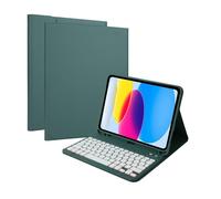 Custodia con tastiera per iPad A16 11th gen 2025/10th generazione 2022 (11/10,9 pollici), cover tastiera wireless staccabile con retroilluminazione a 7 colori e porta matita