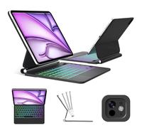 Custodia con tastiera per iPad Air 11 - Custodia con tastiera per iPad Air 5/Air 4, iPad Pro 11 2022, custodia per tastiera Magic Trackpad, 7 colori, layout UK Touchpad Magic Keyboard per iPad Air