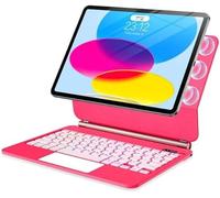 Custodia con tastiera per iPad di 11a e 10a generazione con tastiera - Custodia protettiva magnetica in stile magico - Custodia protettiva ultra sottile - retroilluminata - Custodia con tastiera