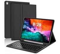 Custodia con tastiera per iPad Pro 12,9" (vecchio modello) 2015 1a / 2017 2a generazione - tastiera wireless Bluetooth ricaricabile rimovibile - custodia in pelle con portamatite per iPad Pro 12,9