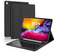 Custodia con tastiera per iPad Pro 12,9" (vecchio modello) 2015 1a / 2017 2a generazione - tastiera wireless Bluetooth ricaricabile rimovibile - custodia in pelle con portamatite per iPad Pro 12,9