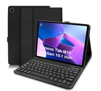 Custodia con Tastiera per Lenovo Tab M10 (3rd Gen) 10.1", Layout Italiano Bluetooth Tastiera per Lenovo M10 (3rd Gen) 10,1 pollici, Custodia Tastiera per Lenovo M10 3rd Gen (TB-328FU/TB-328XU), Nero