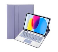 Custodia con tastiera per Samsung Galaxy Tab S10Ultra/S9Ultra/S8 Ultra 14,6 pollici, cover posteriore in TPU morbido, trackpad, tastiera Bluetooth wireless rimovibile con porta penna