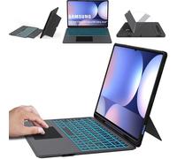 Custodia con tastiera per Samsung Galaxy Tab S9 Ultra/S8 Ultra/S10 Ultra da 14,6 pollici: tastiera rimovibile retroilluminata a 7 colori con touchpad intelligente, custodia per tablet con funzione di