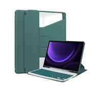 Custodia con tastiera per Samsung Galaxy Tab S9 Ultra/S8 Ultra/S10 Ultra da 14,6 pollici, tastiera wireless staccabile, supporto per S Pen, supporto girevole a 360 gradi, custodia trasparente