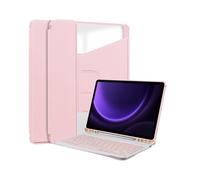 Custodia con tastiera per Samsung Galaxy Tab S9 Ultra/S8 Ultra/S10 Ultra da 14,6 pollici, tastiera wireless staccabile, supporto per S Pen, supporto girevole a 360 gradi, custodia trasparente