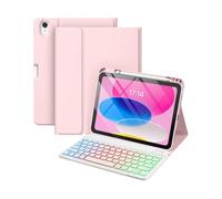 Custodia con tastiera per tablet Honor Pad 10 12,1 pollici 2025, tastiera Bluetooth wireless, custodia protettiva in morbido silicone con bordo e supporto, porta penna integrato