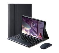 Custodia con tastiera per Xiaomi Pad 6S Pro 12,4 pollici 2024 con mouse, tasti rotondi Tastiera touchpad wireless staccabile con trackpad per Xiaomi Pad 6S Pro 12,4" 2024