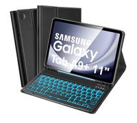 Custodia con tastiera retroilluminata per Samsung Galaxy Tab A9+/A9 Plus 11" 2023 (SM-X210/X215/X216/X218), layout UK, cover sottile con tastiera wireless staccabile