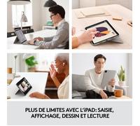 Custodia Logitech Combo Touch Arena con tastiera layout FR per iPad Pro 11" 1/2/3 generazione