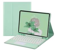 Custodia con tastiera, touchpad, design rimovibile e porta Pencil compatibile con iPad Air 13" (M2, 2024) e Pro 12,9" (3a-6a generazione).
