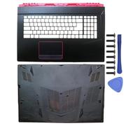 Custodia con telaio per laptop compatibile con GE73 GE73VR 7RF MS-17C1 MS-17C3 MS-17C5 Include copertura posteriore LCD Cerniere della cornice anteriore Custodia inferiore del poggiapolsi(CD COVER)