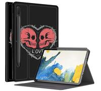 Custodia con teschio rosso per Samsung Galaxy Tab S9 FE 5G 11"/Galaxy Tab S9 11" 2023, angoli di visualizzazione multipli con supporto per penna S Auto Sleep/Wake per Galaxy Tab S9 FE