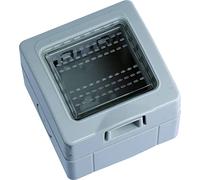 CUSTODIA CONTENITORE DA PARETE IDROBOX 1 2 3 4 MODULI IP55 COMPATIBILE SERIE MATIX - ETTROIT (2 MODULI)