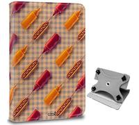 Custodia Cool Ebook Tablet Universale 9.7-11 Pollici Disegni Hot Dogs (Quadrata)