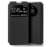 Custodia Flip Cover nera, fantastica e liscia, per Huawei Mate 40 Pro / 40 Pro Plus