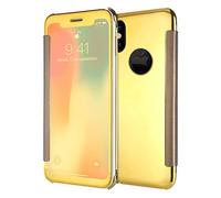 Custodia Cool Flip Cover per iPhone X/iPhone XS Clear View Dorado