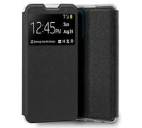 Custodia Flip Cover nera liscia e fresca per Oppo Find X3 Lite