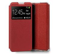 Custodia Cool Flip Cover per Samsung A025 Galaxy A02s Liso Rosso