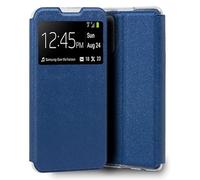 Custodia Flip Cover blu tinta unita per Xiaomi Redmi Note 10/Note 10S