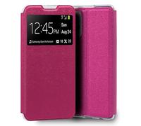 Custodia Flip Cover rosa tinta unita per Xiaomi Redmi Note 10 Pro