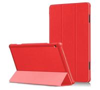 Custodia a libro tinta unita rossa per Huawei Matepad T10s