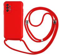 Custodia Cool per Samsung A536 Galaxy A53 5G Cordino Liso Rosso