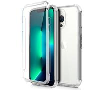 Custodia Cool Silicone 3D per iPhone 13 Pro (trasparente frontale + posteriore)