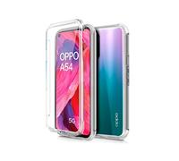 Custodia Cool Silicone 3D per OPPO A54 5G / A74 5G (trasparente frontale + posteriore)