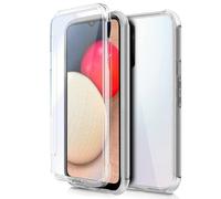 Custodia Cool Silicone 3D per Samsung A025 Galaxy A02s (Trasparente Frontale + Posteriore)