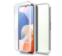 Custodia Cool Silicone 3D per Samsung A145 Galaxy A14 / A14 5G (trasparente anteriore + posteriore)