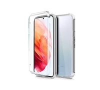 Custodia Cool Silicone 3D per Samsung G990 Galaxy S21 (Trasparente frontale + posteriore)