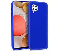 Custodia in silicone blu freddo per Samsung Galaxy A42 5G