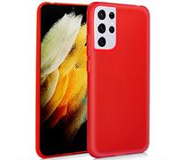 Custodia Cool Silicone per Samsung G998 Galaxy S21 Ultra (Rosso)