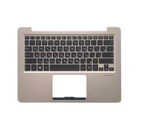 Custodia/copertura for tastiera retroilluminata for laptop US/UK/RU/TA/CN/EU/AR, compatibile con Asus, Zenbook, UX330 UX330CA U3000C UX330UA U3000UA(UX330CA-RU-Silver)