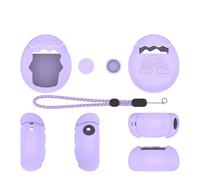 Custodia copertura in silicone per Tamagotchi Paradise Virtual Pet Game Machine,Cuscio protettivo manica pelle con cordino per Tamagotchi Paradise (Viola)