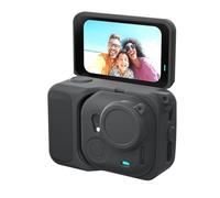 Custodia Copertura protettiva in silicone con copriobiettivo per Insta360 GO Ultra,Fotocamera Manicotto di protezione a tutto tondo copertura guscio morbida per Insta360 GO Ultra (Nero)