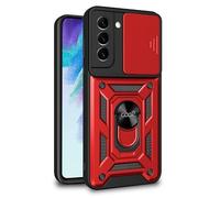 CUSTODIA COVER CASE COOL PER SAMSUNG G990B Galaxy S21 FE HARD RING ROSSO