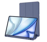 Custodia Cover Compatibile con Samsung Galaxy Tab S6 Lite 10.4 Pollici 2024/2022/2020 SM-P620N/P625N/P610/P613/P615/P619 con Portapenne-Ultra Sottile Cover con Auto Svegliati/Sonno (Blu Grigio)